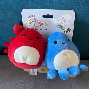Squishmallow pet toy carlos crab and octopus
